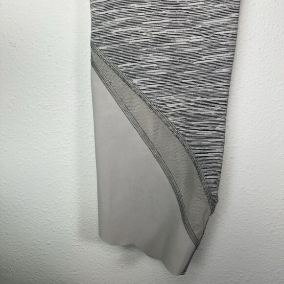 Lululemon Leggings Womens 8 29" W Wunder Under Scalloped Hem High Rise Crop Gray - Picture 3 of 15